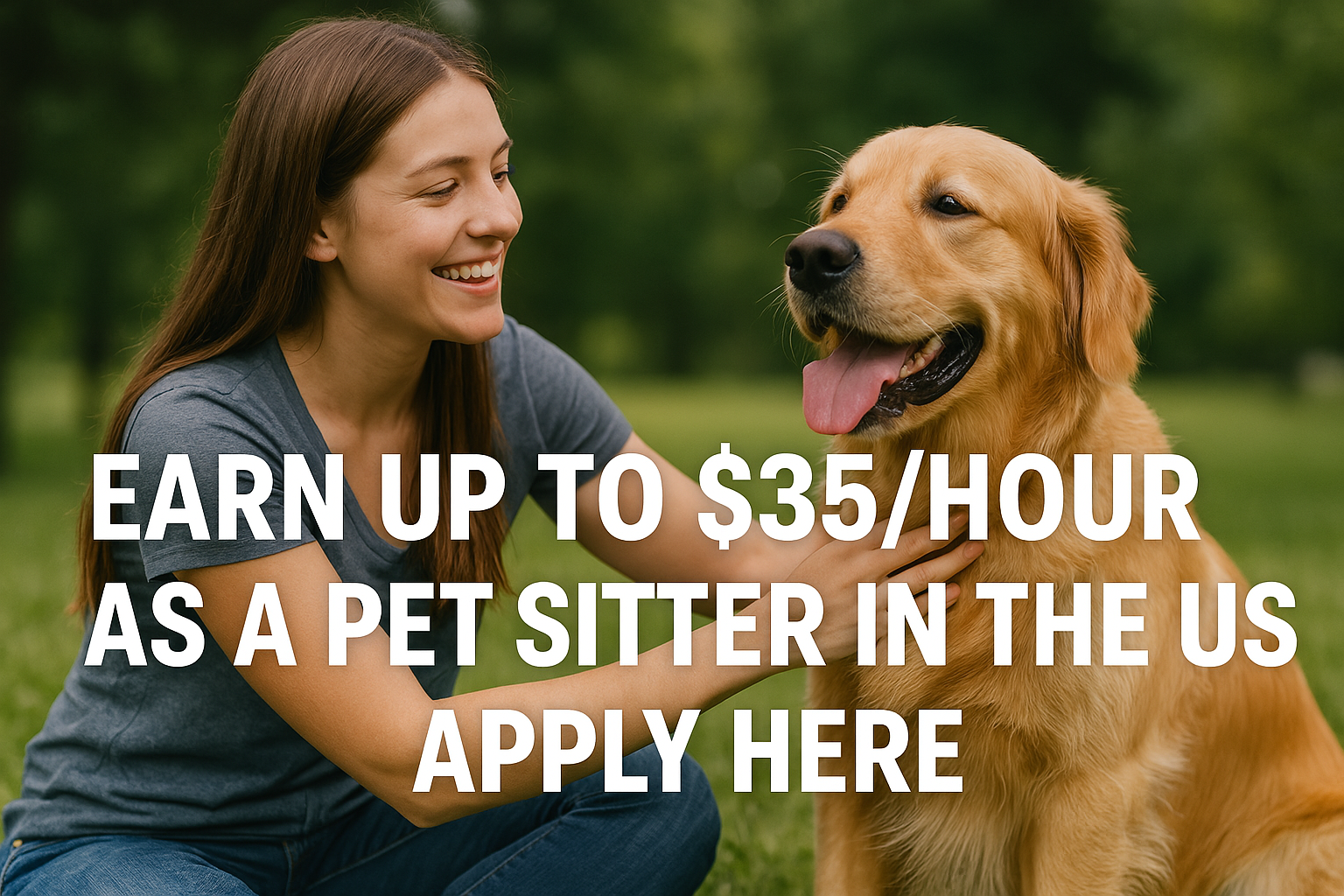 Earn Up To $35/Hour As a Pet Sitter in the US – Apply here