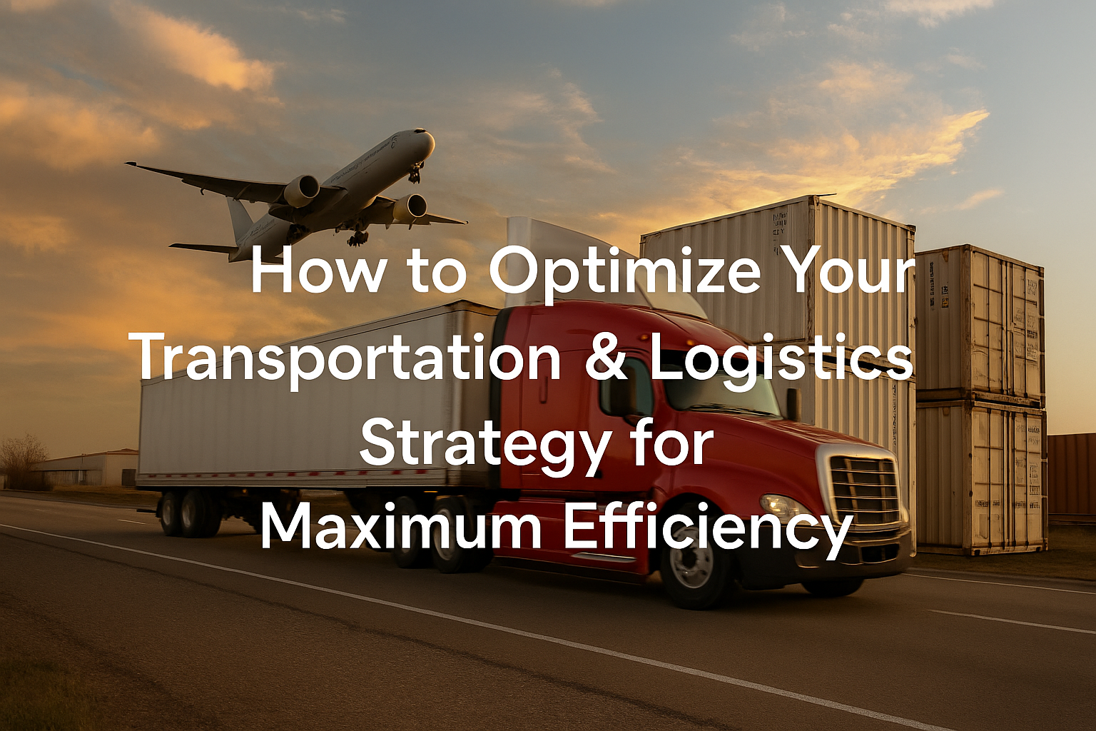 How to Optimize Your Transportation & Logistics Strategy for Maximum Efficiency