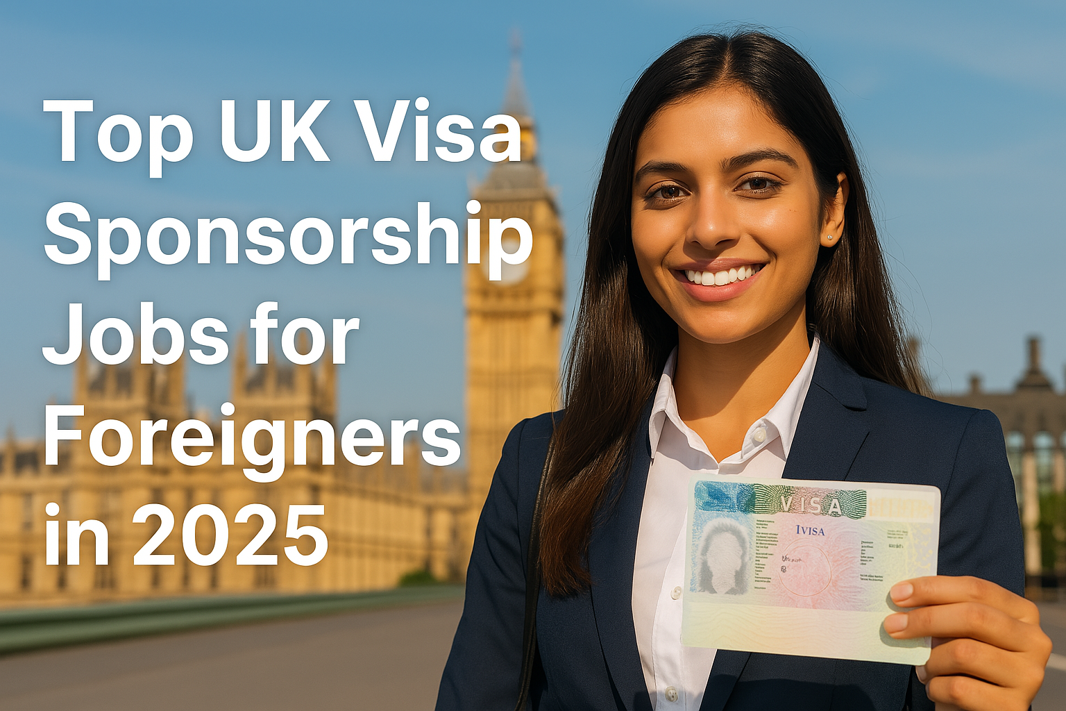 Top UK Visa Sponsorship Jobs for Foreigners in 2025